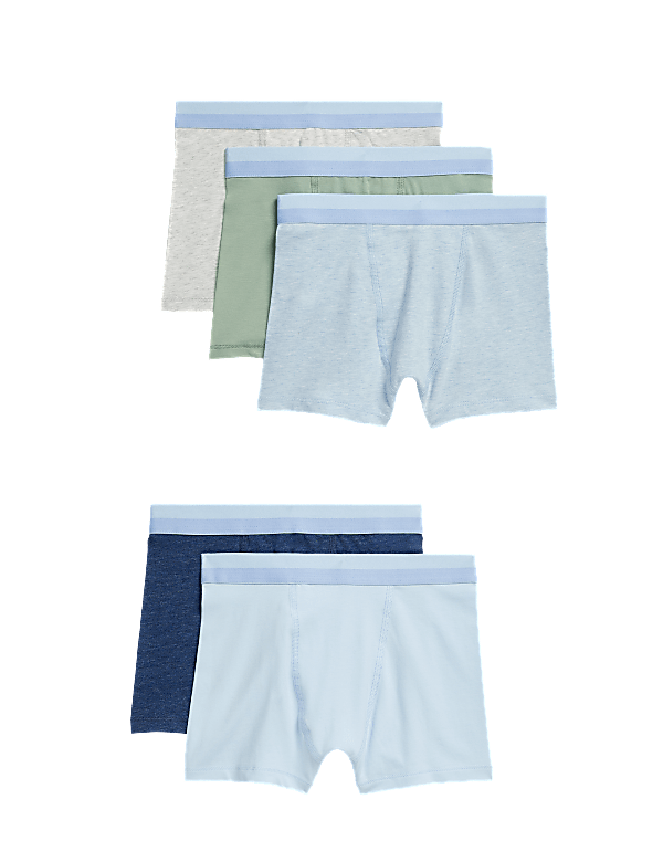 5pk Cotton with Stretch Trunks (5-16 Yrs)