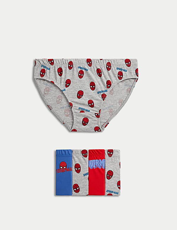 Lot de 5&nbsp;slips 100&nbsp;% coton à motif Spider-Man™ (du 2 au 8&nbsp;ans) - LU