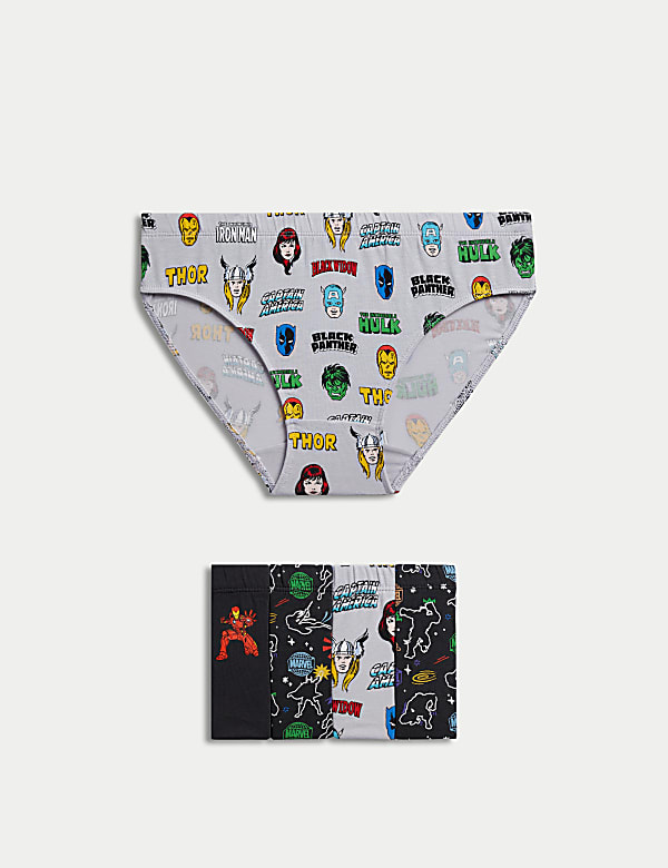 5pk Cotton with Stretch Avengers Briefs (2-8 Yrs) - DE