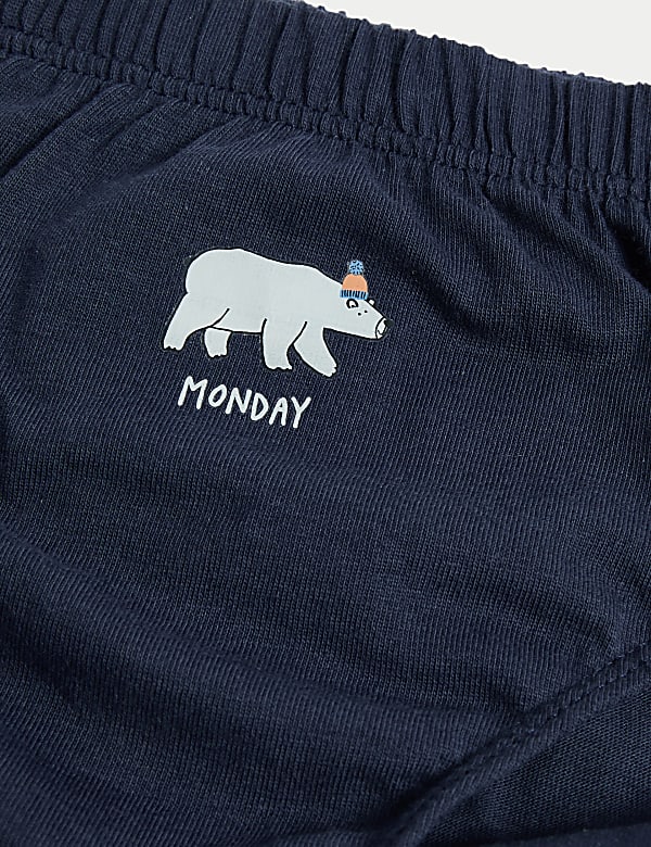 7pk Pure Cotton Days of the Week Briefs (2-8 Yrs)