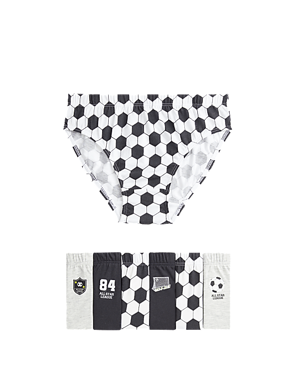 7pk Pure Cotton Football Briefs (2-8 Yrs)