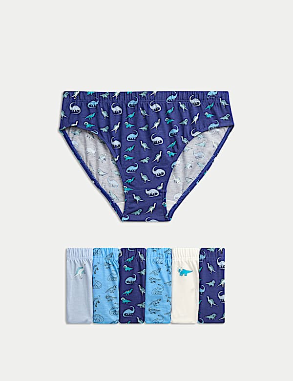 Pack de 7 calzoncillos 100% algodón con diseño de dinosaurios (2-8&nbsp;años) - ES