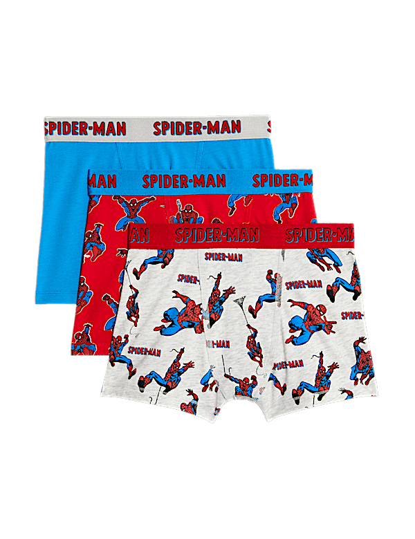 3pk Cotton Rich Spider-Man™ Trunks(3-10 Yrs)