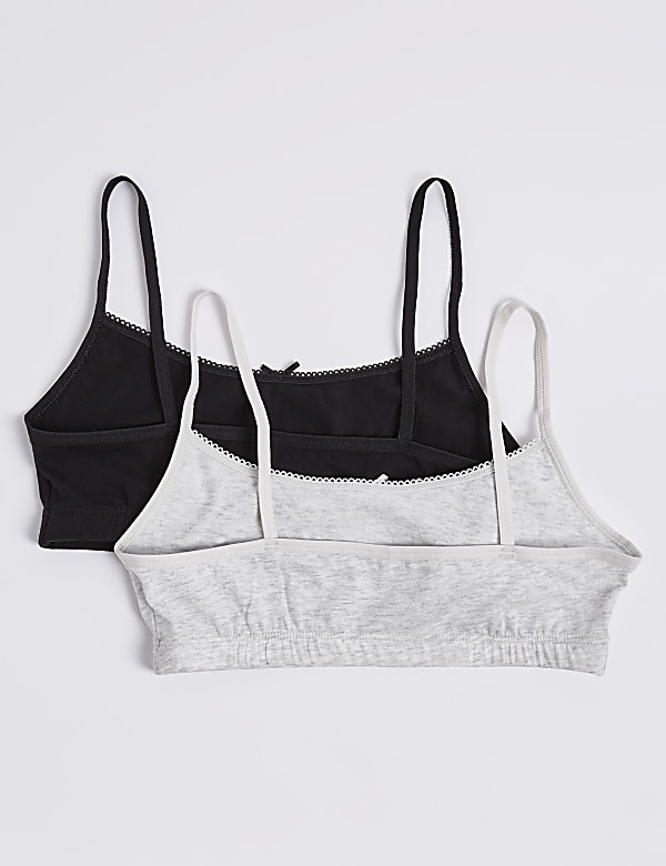 2 Pack Cotton Cropped Tops (6-16 Years)