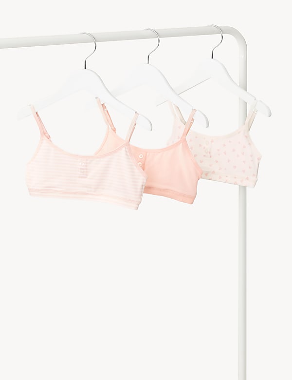 Lot de 3&nbsp;brassières en coton à motif (du 6 au 16&nbsp;ans) - CH