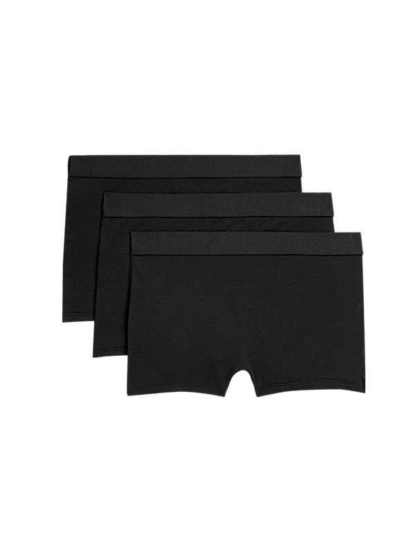 3pk Cotton with Stretch Boxer Shorts (6-16 Yrs)