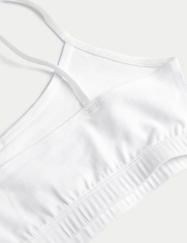5pk Cotton with Stretch StayNew™ Crop Tops (6-16 Yrs)