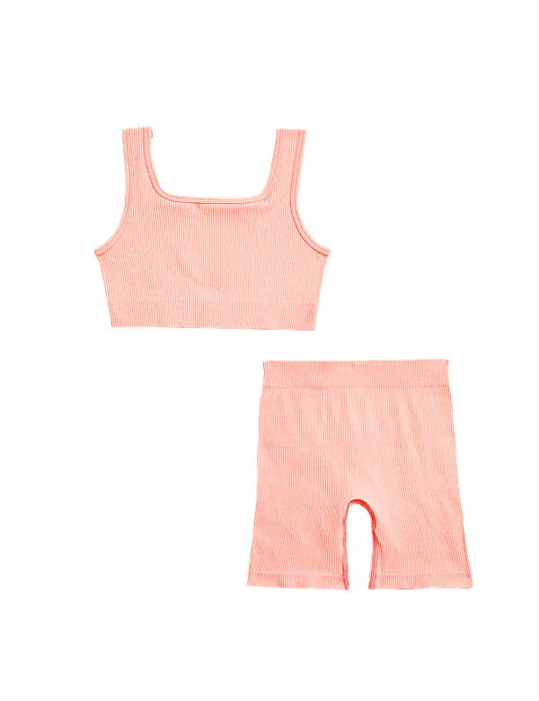 Seamless 2pc Rib Crop Set (6-16 Yrs)