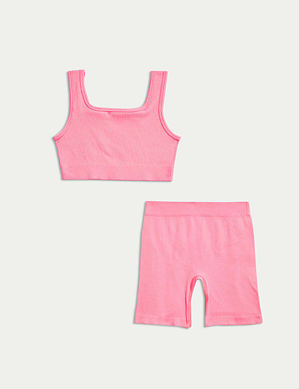 Seamless 2pc Rib Crop Set (6-16 Yrs) - VN