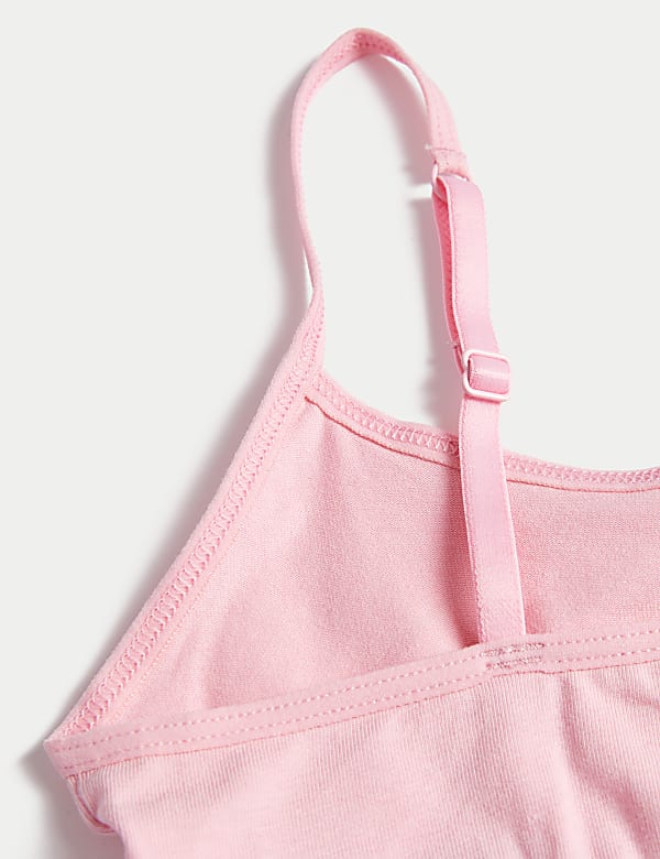 5pk Cotton with Stretch Crop Tops (6-16 Yrs)