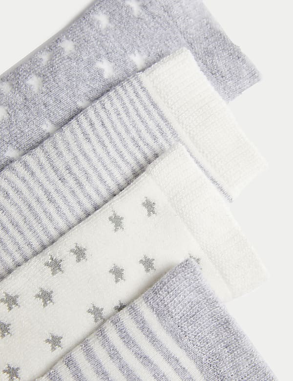 4pk Cotton Rich Terry Baby Socks