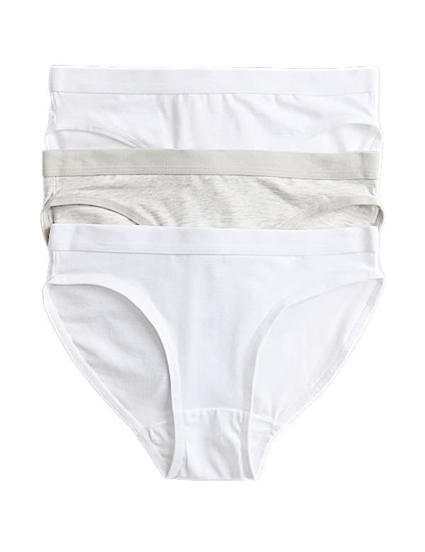 3 Pack Cotton with Stretch Bikini Knickers (6-16 Yrs)