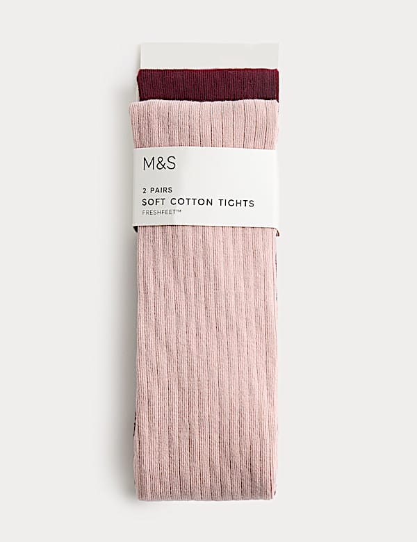 2er-Pack gerippte Strumpfhosen mit hohem Baumwollanteil (2–14 J.) - DE