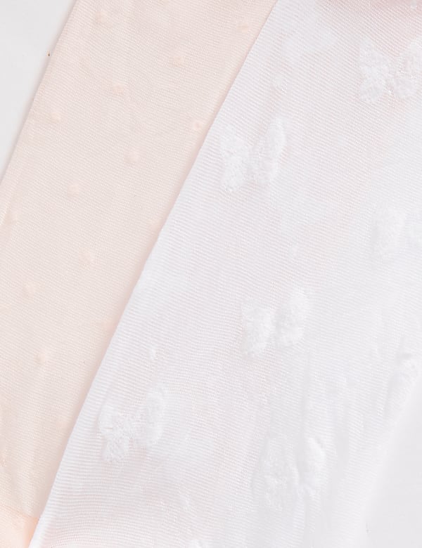 2pk 30 Denier Butterfly and Spot Tights (2-14 Yrs) - FI