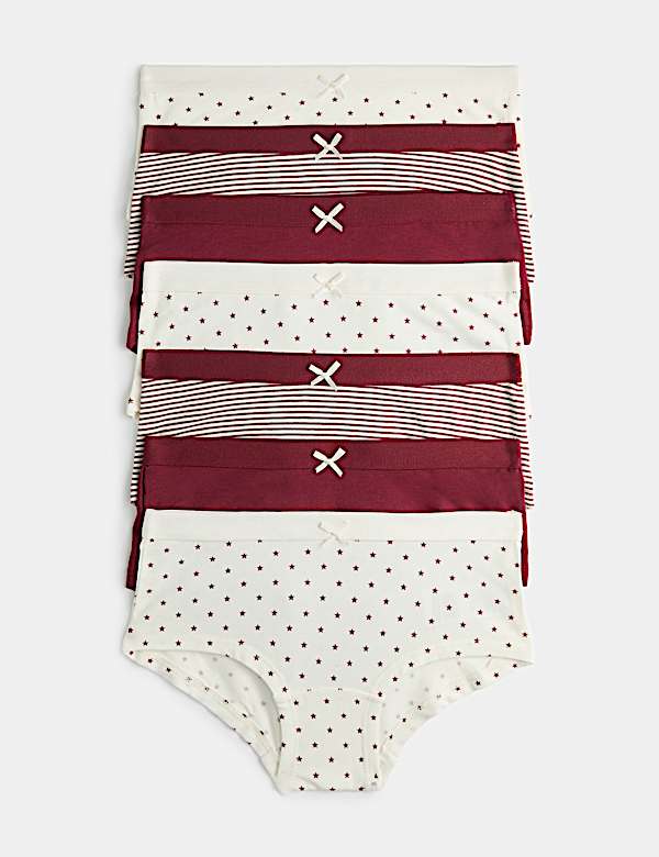 7 Pack Cotton Rich Star Stripe Shorts (5-16 Yrs)