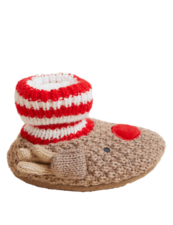 Reindeer baby booties best sale
