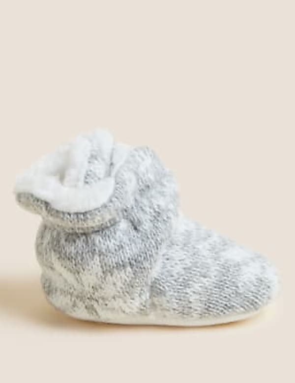 Fair Isle Baby Booties 0 24 Mths