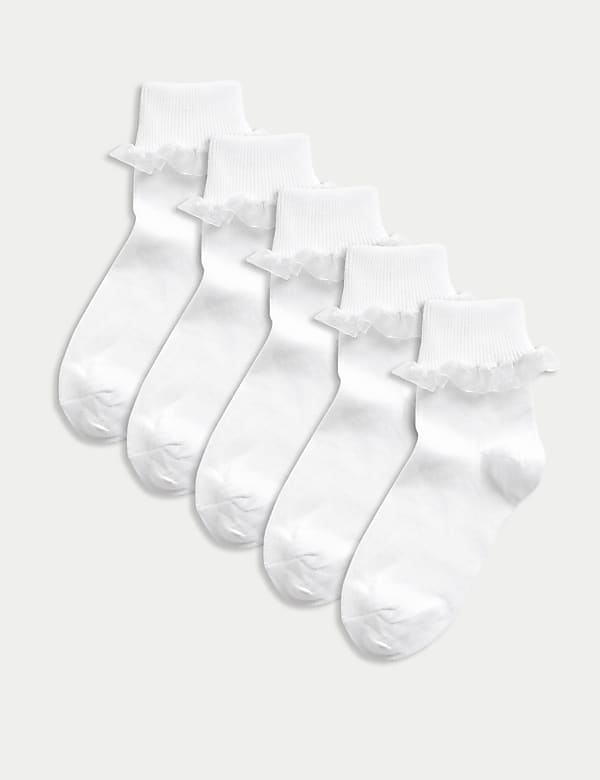 5pk of Frill Ankle Socks - SI