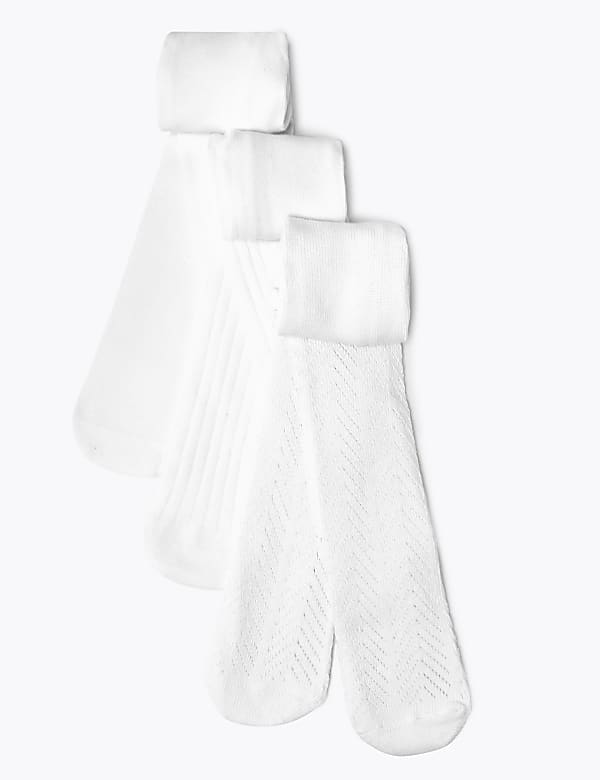 White tights marks and spencer top
