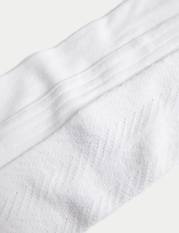 3 Pack of Pelerine, Ribbed & Plain White Tights (0-2 Yrs)