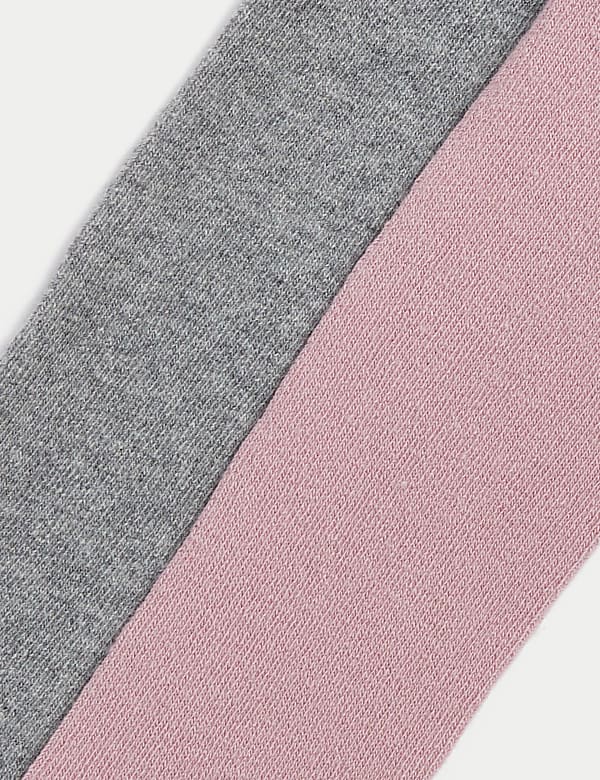 2er-Pack Strumpfhosen mit hohem Baumwollanteil und Rüschen (0–24 Monate) - DE