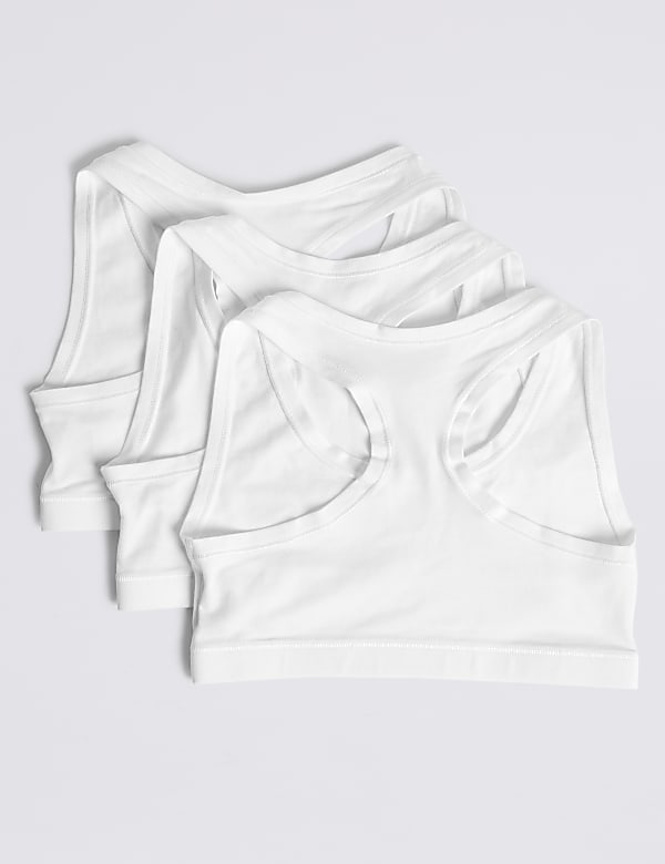 3 Pack Flexifit™ Cropped Tops (6-16 Years)