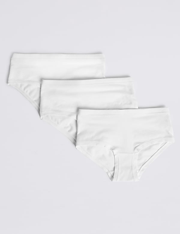 3 Pack Flexifit™ Cotton with Lycra Shorts (6-16 Yrs)