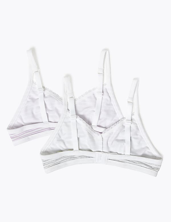 2 Pack Cotton Flexifit™ First Bras