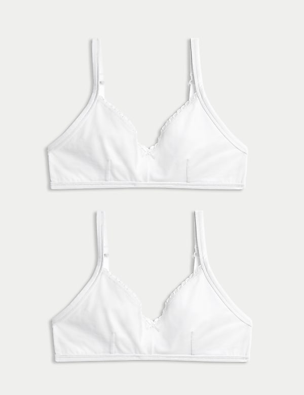 2P Plain Soft Cup Bras - GR