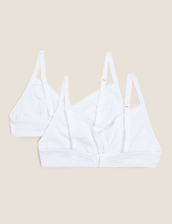 Pack of 2 Cotton Mix Lace Bra