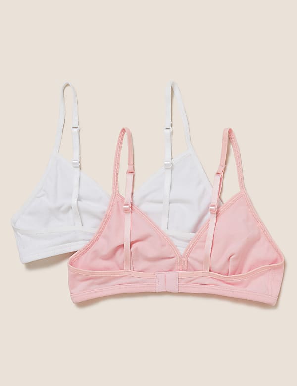 2pk Flexifit™ Cotton with Lycra® First Bras