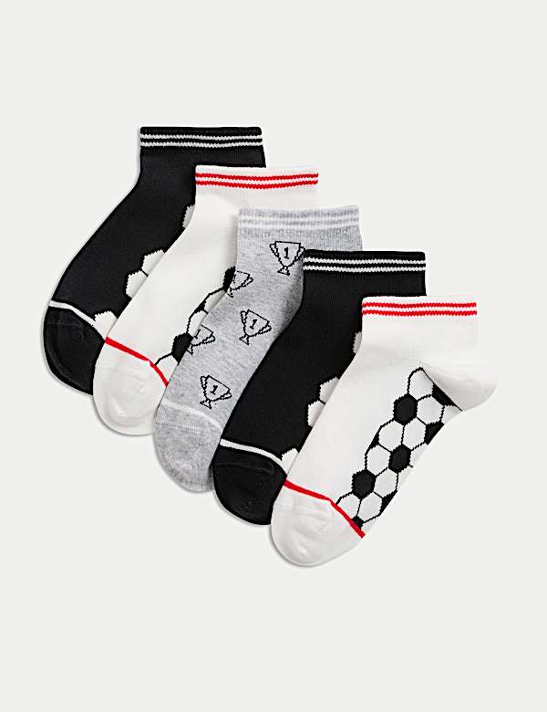 5pk Cotton Rich Football Trainer Liners™ (6 Small - 7 Large) - LU