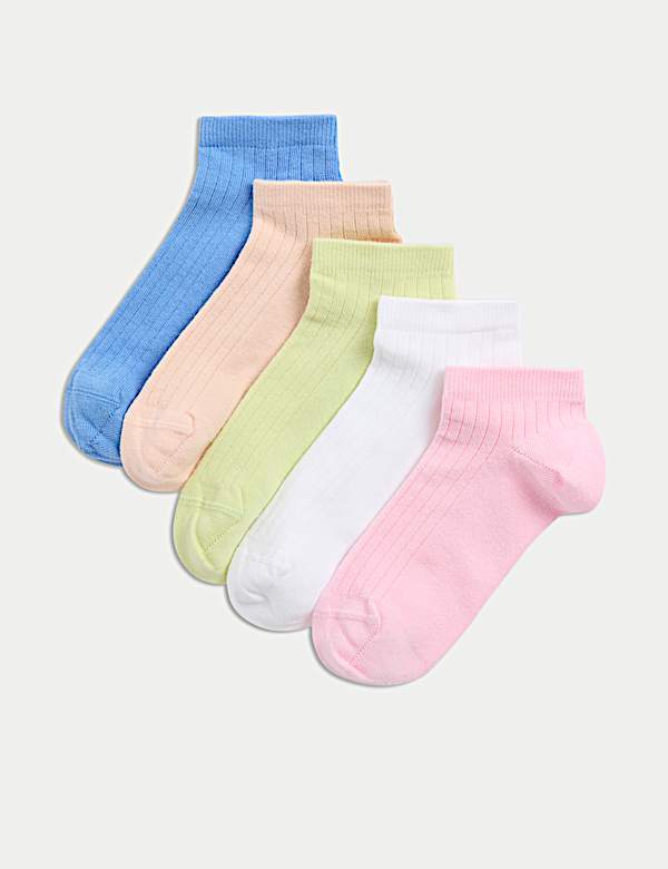 5pk Cotton Rich Ribbed Trainer Liners™ (6 Small - 7 Large) - MX