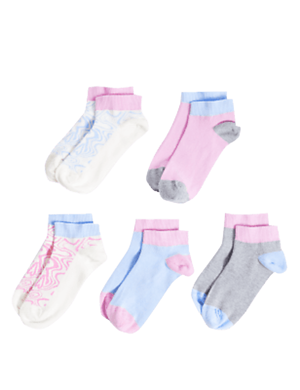 5pk Cotton Rich Marble Trainer Liners™