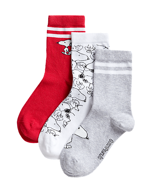 3pk Cotton Rich Snoopy™ Socks