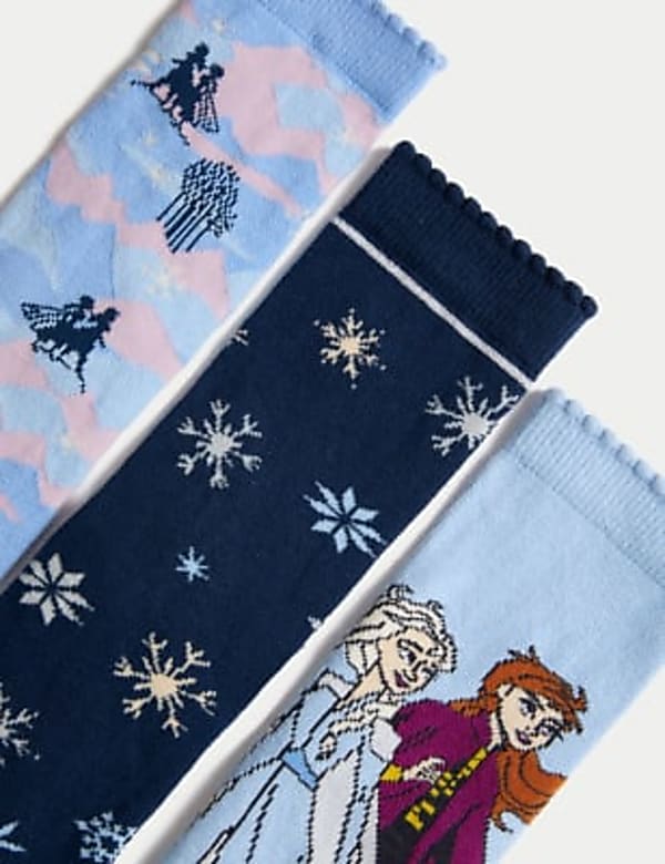 3pk Cotton Rich Frozen™ Socks