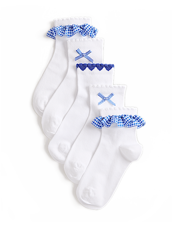 5 Pack Cotton Rich Socks (6 Small - 7 Large)
