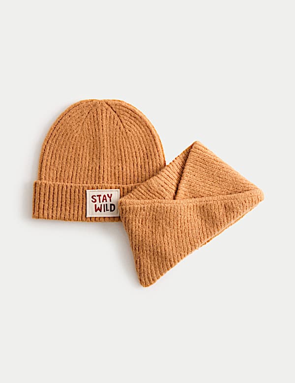 2pc Stay Wild Hat and Snood Set (1-6 Yrs) - KR
