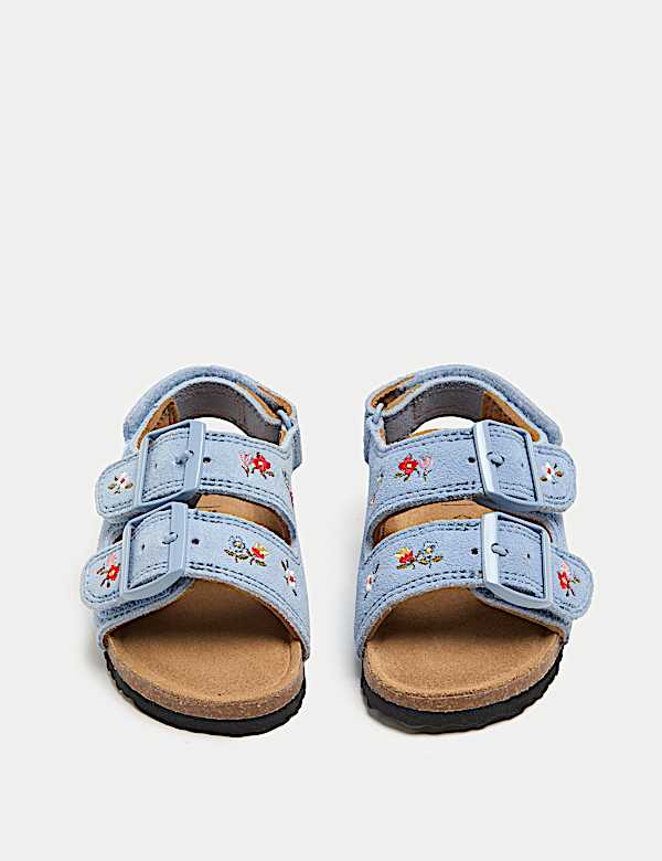 Kids' Mini Me Suede Footbed Sandals (3 Small - 4 Small) - IL