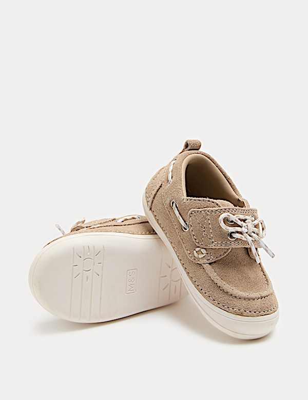 First Walker Suede Boat Shoes (2 Small-5 Small) - MX