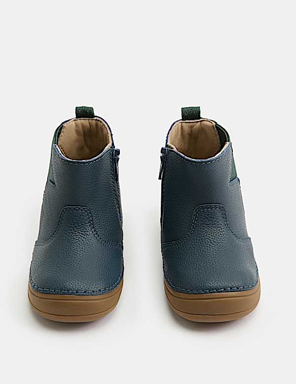 Kids&rsquo; Barefoot Leather Chelsea Boots (2 Small - 5 Small) - CA