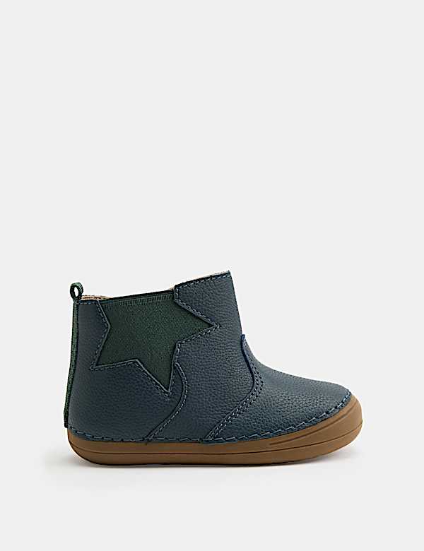 Kids&rsquo; Barefoot Leather Chelsea Boots (2 Small - 5 Small) - CA