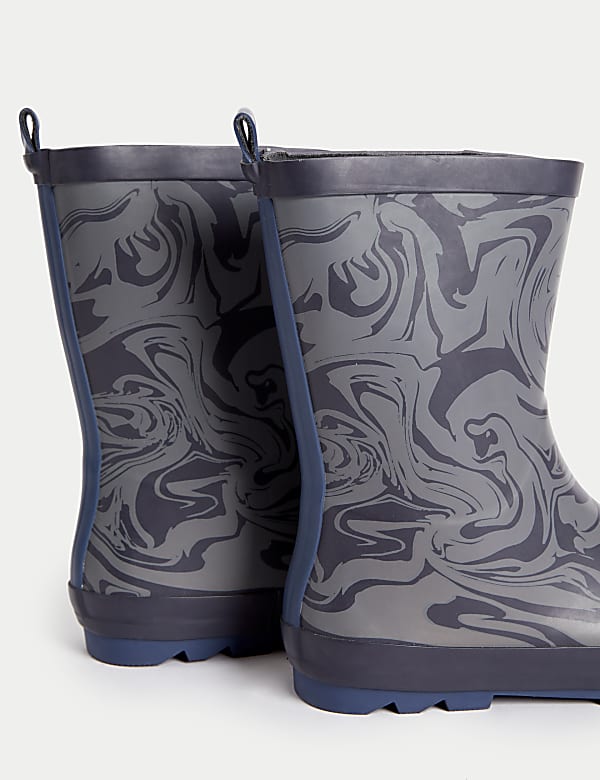 Kids&rsquo; Marble Wellies (4 Small - 7 Large) - SK