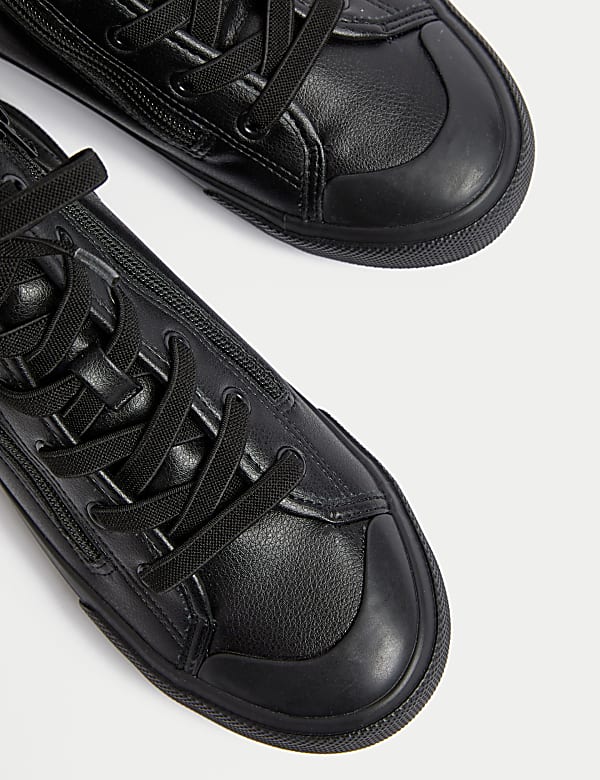 Kids' Freshfeet™ Zip High Tops (4 Small - 7 Large) - CZ