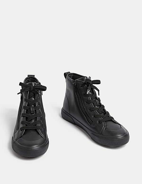 Kids' Freshfeet™ Zip High Tops (4 Small - 7 Large) - CZ