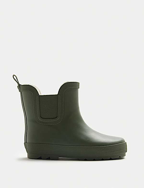 מגפי גומי בסגנון צ'לסי לילדים עם ריפוד מחמם (3 סמול - 2 לארג') - IL