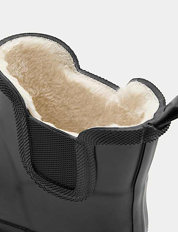 Kids' Warm Lined Chelsea Wellies (3 Small - 2 Large) - PT