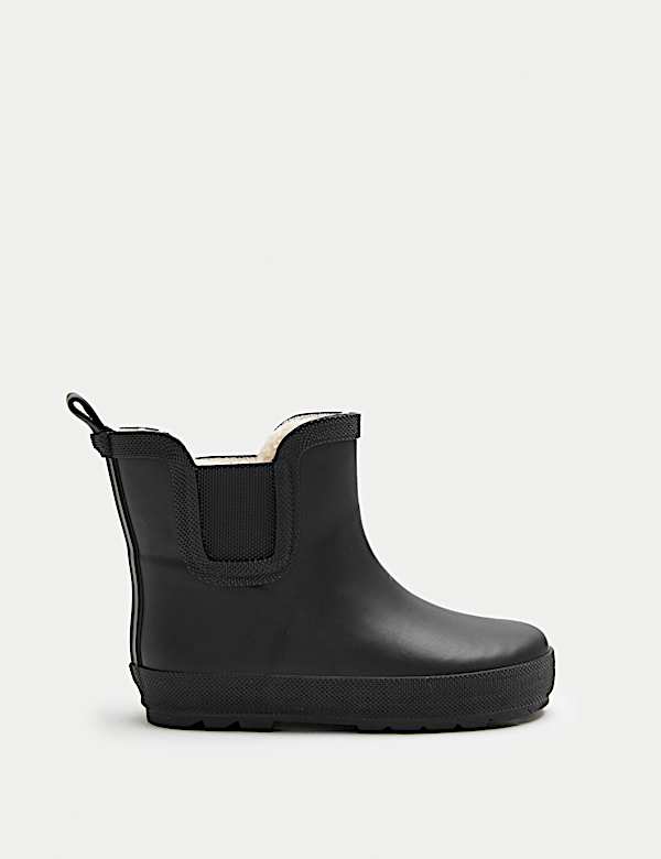 Kids' Warm Lined Chelsea Wellies (3 Small - 2 Large) - PT