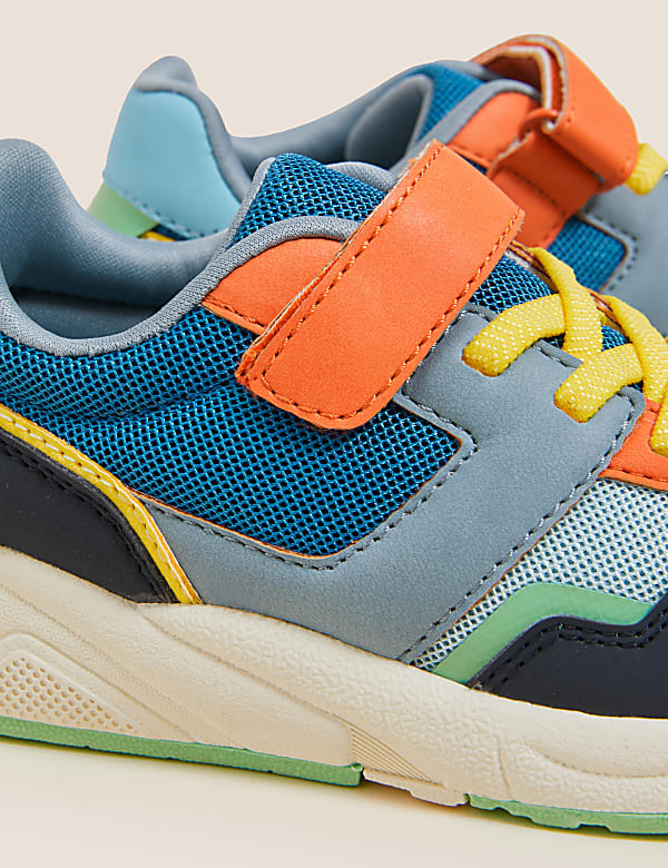 Kids' Freshfeet&trade; Colour Block Trainers (4 Small - 13 Small)
