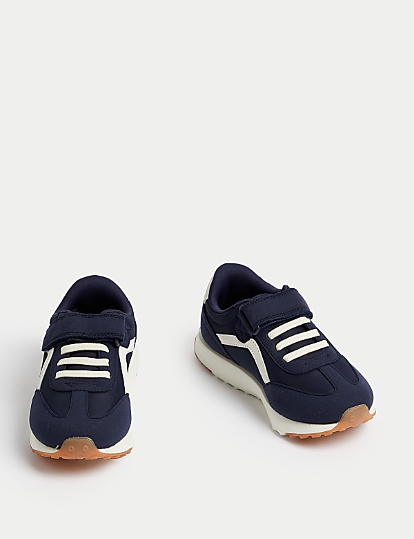 Kids' Colour Block Riptape Trainers (4 Small - 2 Large) - DE